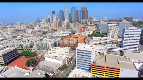 4k Aerial Drone View Of Los Angeles Downtown Youtube