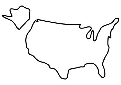 America Usa Map Drawing By Lineamentum Fine Art America