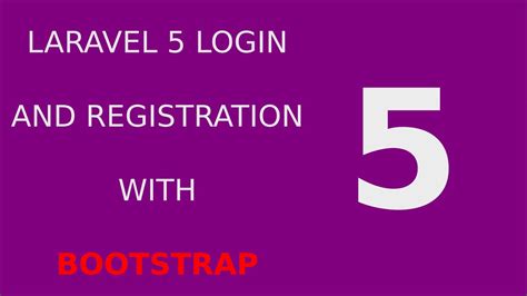 Laravel 5 Login Registration Tutorial System 5 Logout User Youtube