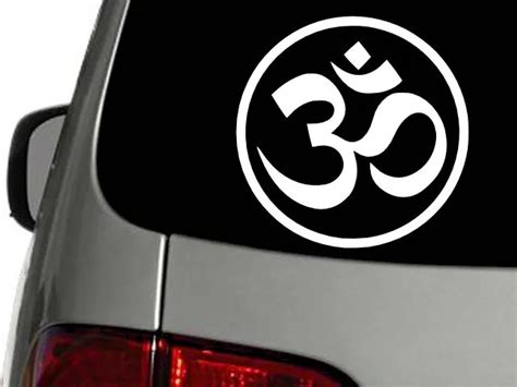 Yoga Buddhist Om Symbol Vinyl Decal Car Wall Laptop Sticker Choose Size
