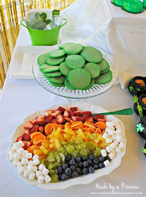 We will make it very easy to give important ceremony they'll always remember. Kids St Patricks Day Party Ideas mini green pancakes and ...