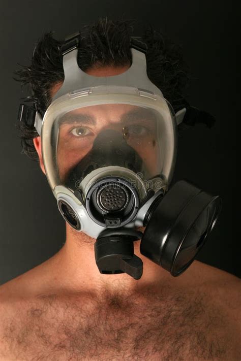 Man With Gas Mask Stock Image Image Of Person Safety 1220263