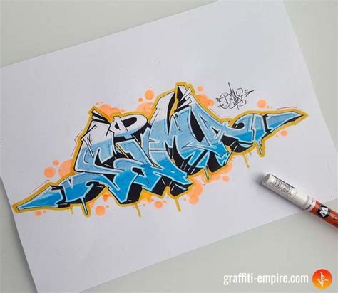Behind all graffiti walls, there are great graffiti sketches. Graffiti Sketch "Sima" | Graffiti lettering, Graffiti ...