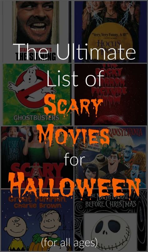 Ultimate List Of Scary Movies For Halloween R We There Yet Mom