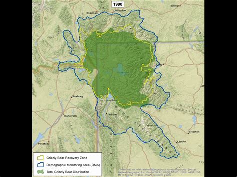 Animated Image Showing Grizzly Bear Range Expansion In Gye
