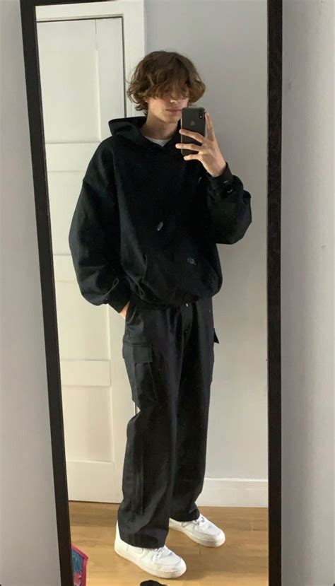 All Black Oversized Outfit Trendy Boy Outfits Street Style Outfits