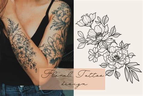 Draw A Custom Botanical Floral Tattoo Design By Annastar28 Fiverr