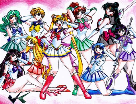Commission Sailor Soldiers By Jadenkaiba On Deviantart
