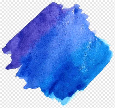 Pintura em aquarela Textura mancha azul tinta azul azul têxtil
