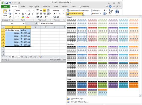 Ms Excel 2010 Automatically Alternate Row Colors One Shaded One White