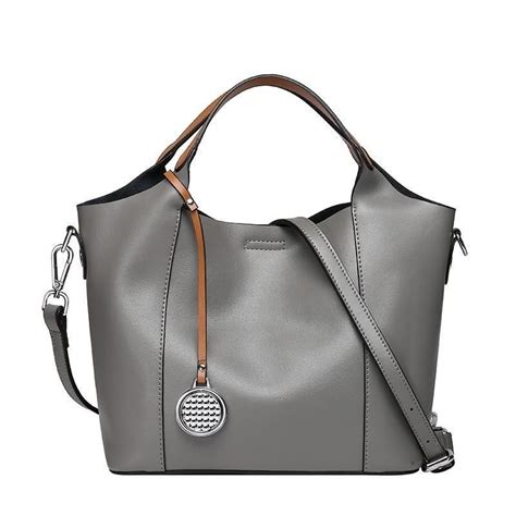Zency 100 Genuine Leather Fashion Women Handbag Casual Tote Large