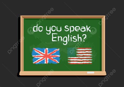 Do You Speak English Text On Blackboard Conversation Course Handwriting