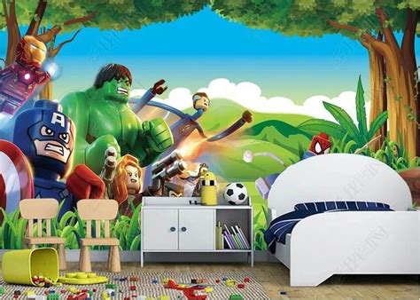 Are unique in designs, appealing for every type of decorations, and most importantly, protect your walls from several aspects. Superhero Lego Avengers Wallpaper for Children Hulk ...