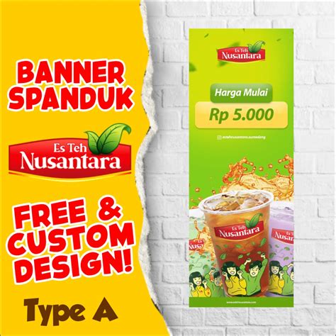 Jual Spanduk Banner Es Teh Nusantara Shopee Indonesia