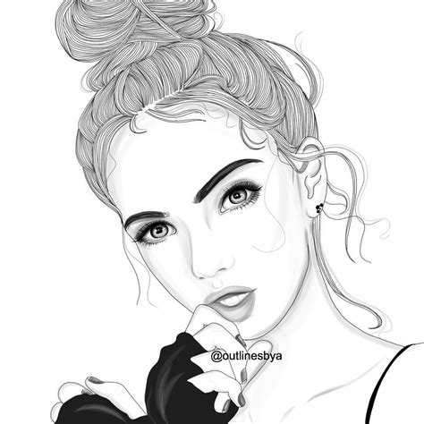 Coloriage De Fille Ado Swag Imprimable Coloriage De Fille Ado Swag My