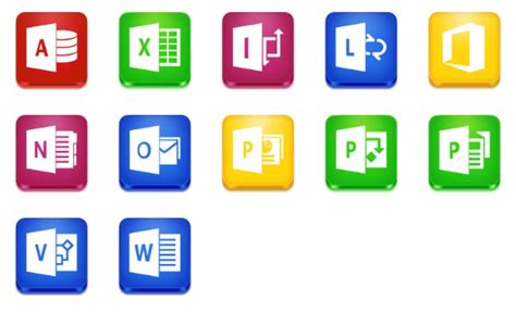 Microsoft Office 2013 Icons Free Icon Packs Ui Download