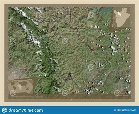 Kayanza Burundi High Res Satellite Labelled Points Of Cities Stock