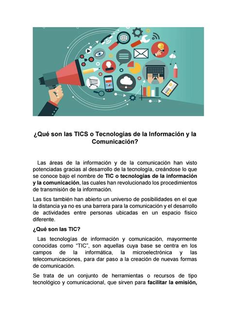 Tecnología De La Información Y La Comunicación Tics By Yerkinbeltre