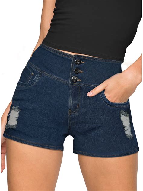 Clothing Women Butt Lift Buttons High Wide Waist Stretch Denim Skinny Jeans Sanchia Com Sv