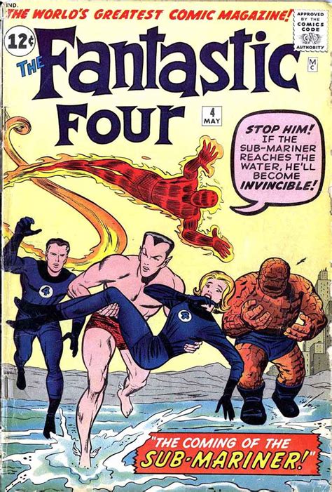 Fantastic Four 4 Jack Kirby Art And Cover 1st Sub Mariner Revival