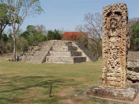 Known For The Sculptured Portrait Stelae The Honduran Mayan Ruins At