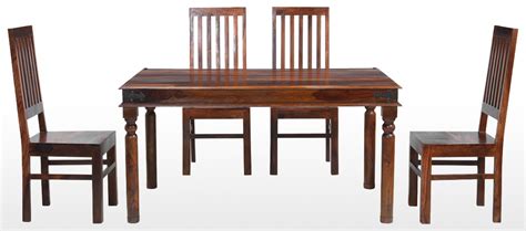 Jali Sheesham 140 Cm Thakat Dining Table And 4 Chairs Quercus Living