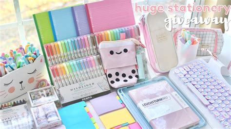 Huge School Supplies Haul Stationery Giveaway 2021 Youtube