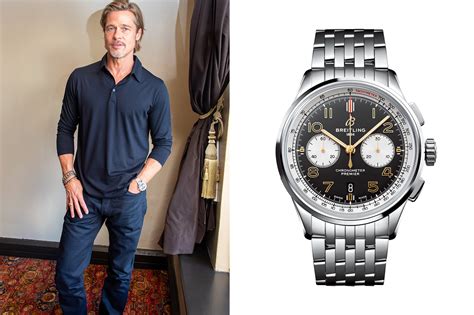 Brad Pitt Cant Stop Wearing This Breitling X Norton Watch