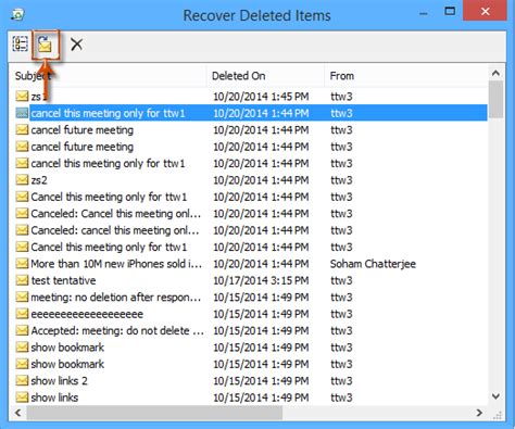 At the bottom of the left pane in outlook and click folders. How to restore deleted meetings/contacts in Outlook?