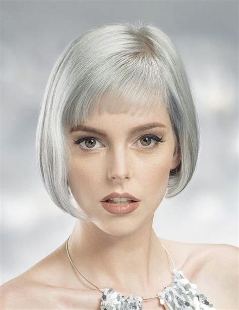 Short Gray Hairstyles With Bangs Hairstyles For Wedding