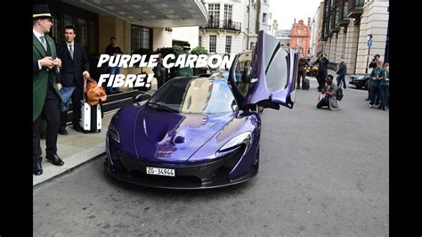 Full Purple Carbon Mclaren P1 In London Youtube