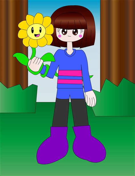 Frisk And Flowey By Dykroon Chan On Deviantart