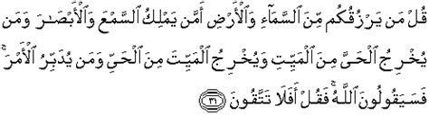 Surat ini dinamakan surat yusuf adalah karena titik berat dari isinya mengenai riwayat nabi yusuf. Quran surah Yunus 31 (QS 10: 31) in arabic and english ...