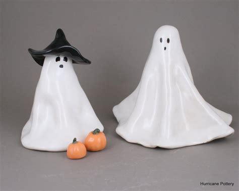 Medium Spooky Ghost Handmade Ceramic Spirit Ghost Figure For Home