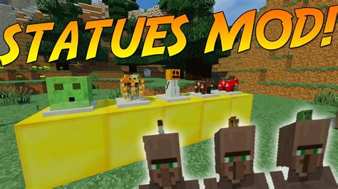 Statues Mod 110 Minecraft Mod Showcase Youtube