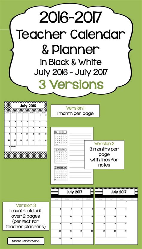 Using july 2021 calendar printable improves the work's quality by proper utilization of time and prioritization of activities. 2020-2021 Calendar Printable and Editable with FREE Updates in Black and White | Teacher ...