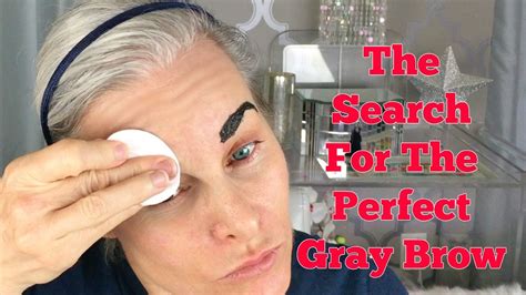 The Quest For The Perfect Gray Brow Tint Brow Tinting Grey Eyebrows