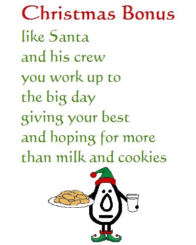 Christmas Bonus Funny Christmas Poem Free Humor And Pranks Ecards 123