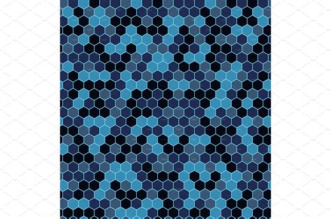 Hexagon Urban Camouflage Seamless Texture Illustrations Creative Market