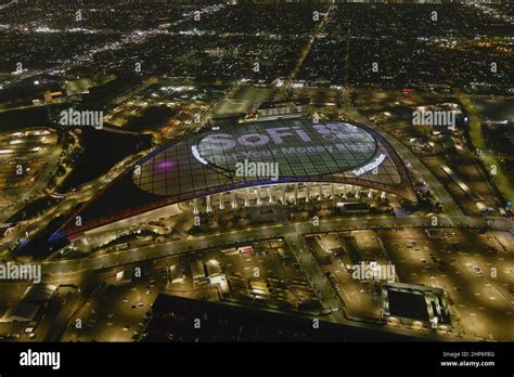 Inglewood United States 14th Feb 2022 An Aerial View Of Sofi
