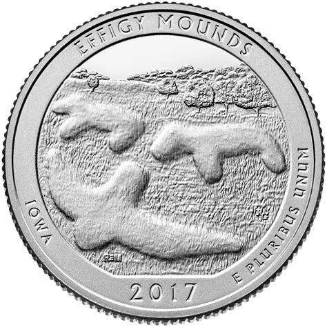 ¼ Dollar Washington Quarter Effigy Mounds National Monument Iowa