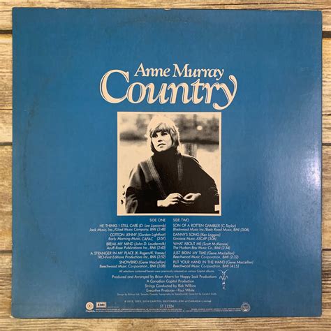 Anne Murray Country 1974 Vintage Vinyl Record Lp Etsy