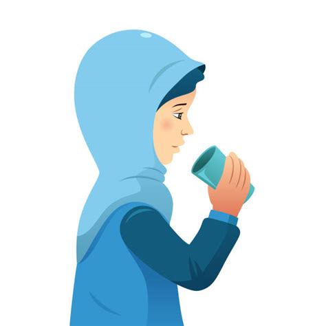 Best Woman Drinking Water Illustrations Royalty Free