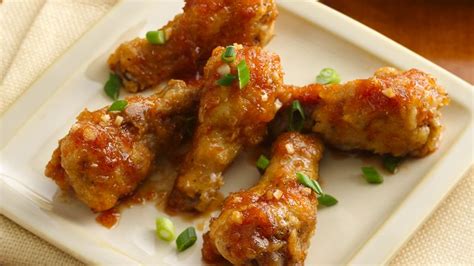 sticky ginger garlic chicken wings recipe