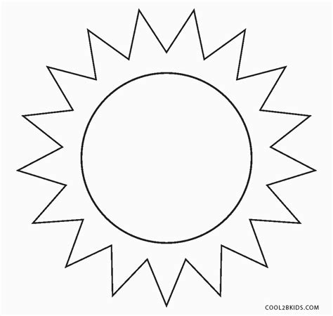 Sun Coloring Pages For Kids Smart