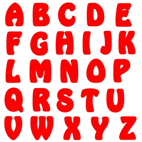 Red Clipart Letters