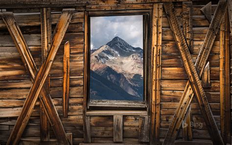 Wilson Peak Seen From Alta A Ghost Town In Colorado Usa Bing