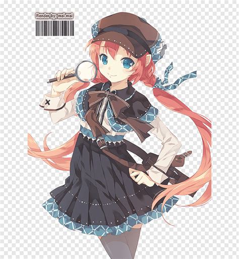 Cute Red Haired Female Anime Character Png Pngbarn