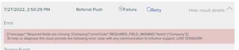 Salesforce Errors And Solutions Influitive Support Portal