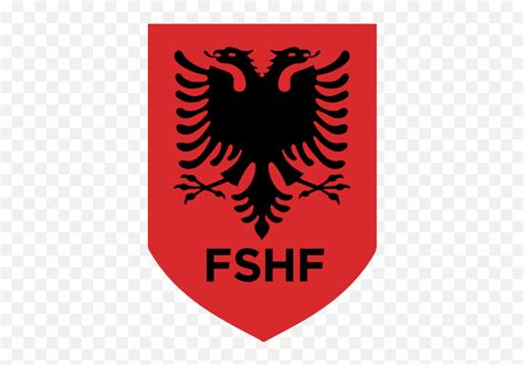 National Football Team Logo Crest Albanian Flag Emoji Football Team